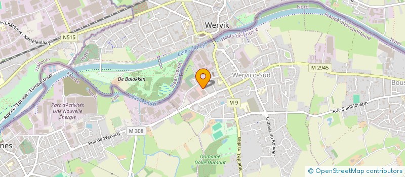 localisation de l'entreprise SOC TRAVAUX REVETEMENT DE VOIRIE DU NORD à WERVICQ-SUD