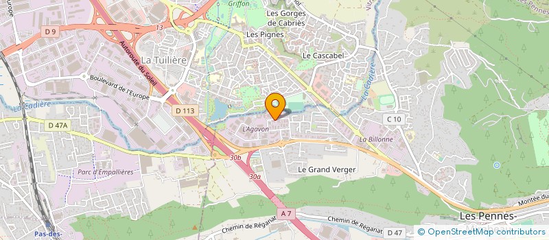 localisation de l'entreprise SOC TRAVAUX SPECIAUX MEDITERRANEE à LES PENNES-MIRABEAU
