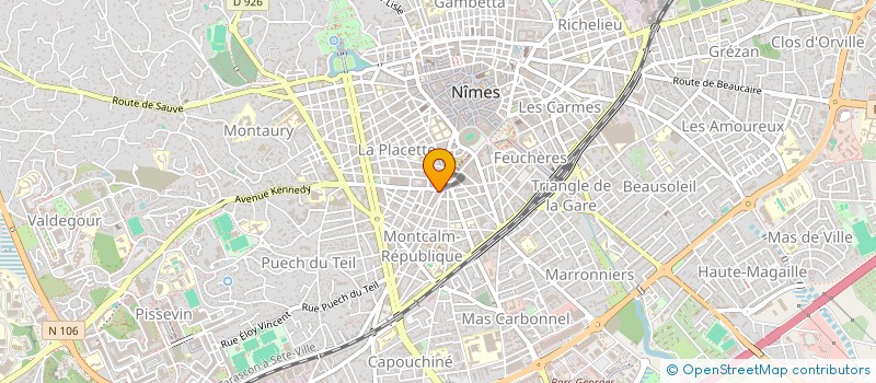 localisation de l'entreprise SOC TRAVAUX TECHNIQUES URBAINS SPECIAUX à NIMES
