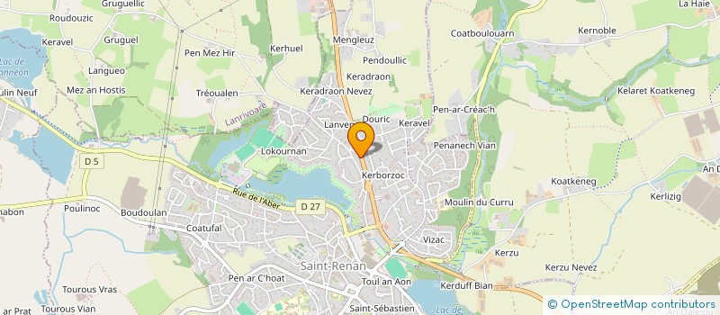 localisation de l'entreprise SOC TREBAUL ENTREPRISE à SAINT-RENAN
