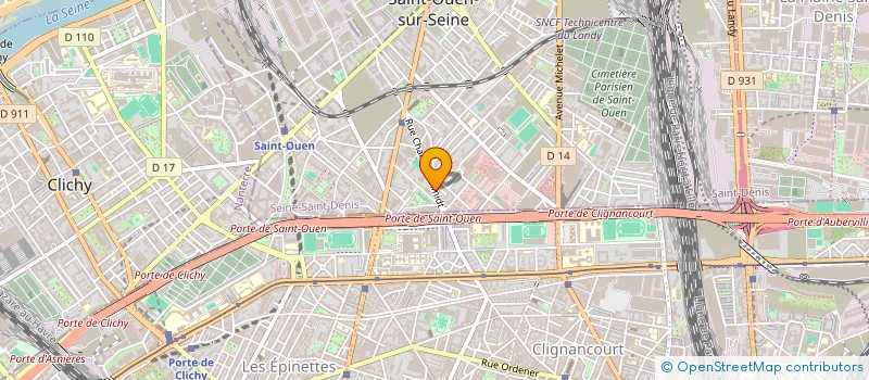 localisation de l'entreprise SOC TREMBLAYSIENNE ETANCHEITE MACONNERIE  SAINT-OUEN-SUR-SEINE