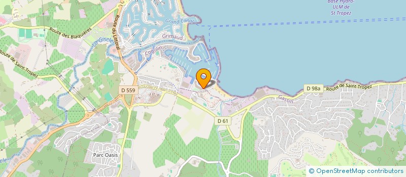localisation de l'entreprise SOC TROPEZIENNE D ACTIVITES NAUTIQUES à COGOLIN