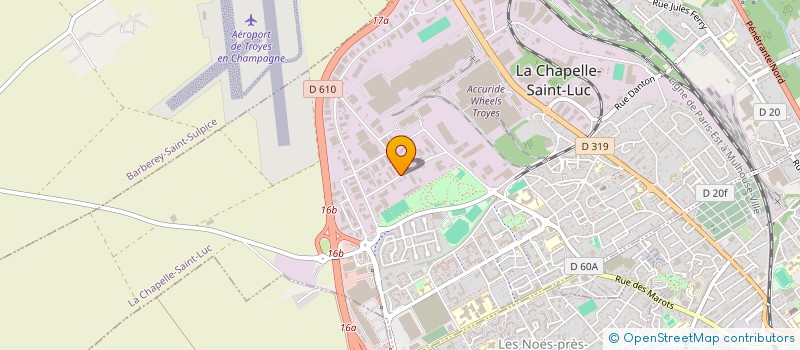 localisation de l'entreprise SOC TROYENNE OUTILLAGE PRECISION à LA CHAPELLE-SAINT-LUC