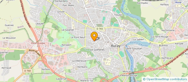 localisation de l'entreprise SOC TRPTS THIERRY COLOMBEL à AURAY