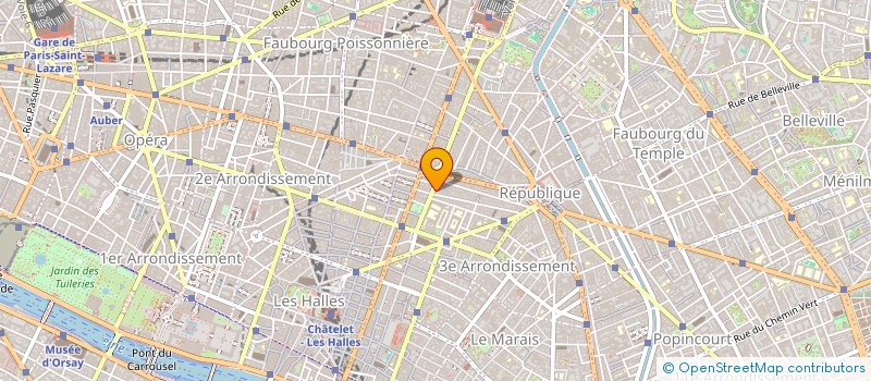 localisation de l'entreprise SOC TRUDAINE TAXIS  PARIS