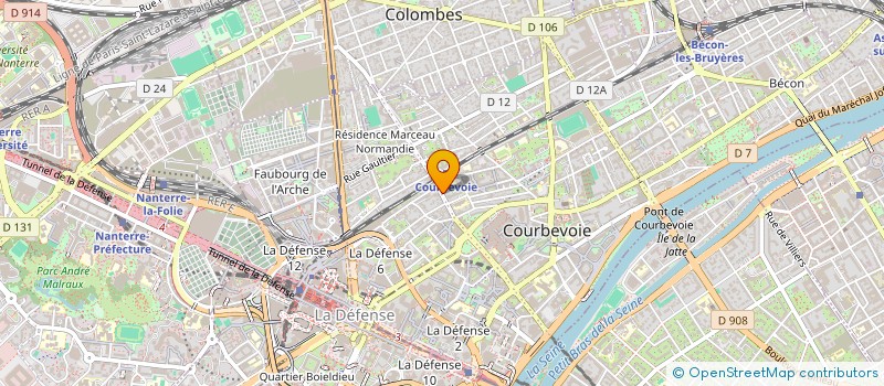 localisation de l'entreprise SOC ULRICH ET CIE  COURBEVOIE