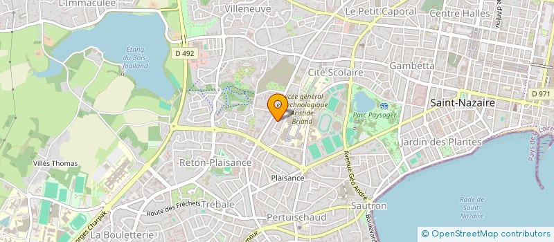 localisation de l'entreprise SOC UNIVERS DE POMPES MOTRICITE ADAPTEE à SAINT-NAZAIRE