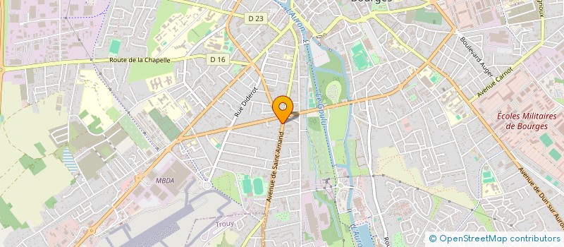 localisation de l'entreprise SOC URBANISAT FONCIERE IMMOBILIERE CHER à BOURGES