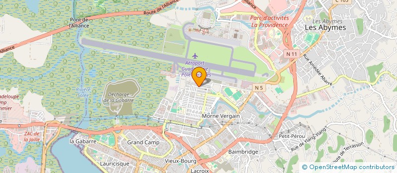 localisation de l'entreprise SOC USINAGE ET DE MECANIQUE à LES ABYMES
