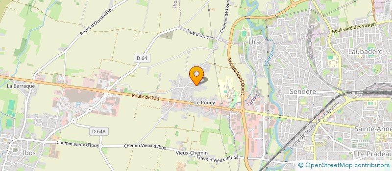 localisation de l'entreprise SOC VALOR A - TRAVAUX PUBLICS  IBOS