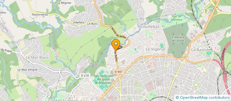 localisation de l'entreprise SOC VAREILLE AUTOMOBILE à LIMOGES