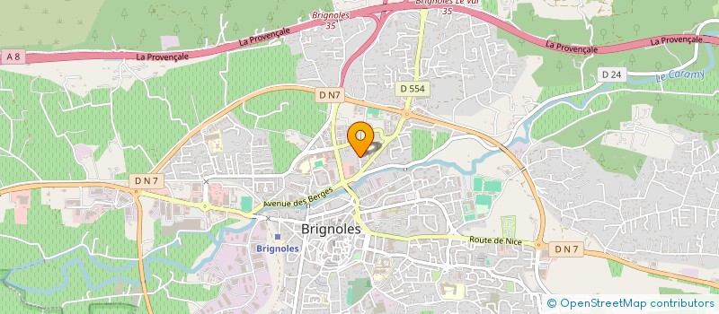 localisation de l'entreprise SOC VAROISE DE DISTRIBUTION à BRIGNOLES