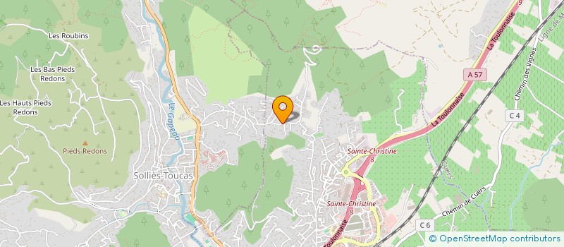 localisation de l'entreprise SOC VAROISE FAB RENOVAT AMENAGE MONTAGES  SOLLIES-TOUCAS