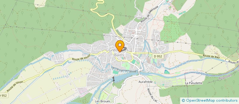 localisation de l'entreprise SOC VEDRENNE ET CIE à GREOUX-LES-BAINS