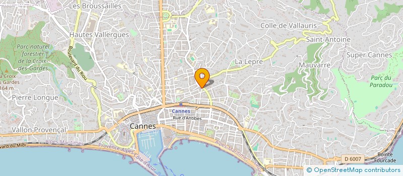 localisation de l'entreprise SOC VERSEAU HOLDING à CANNES