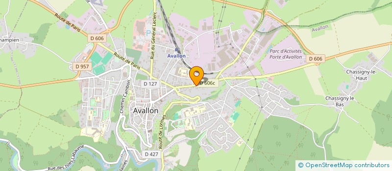 localisation de l'entreprise SOC VIANDES CHAROLLAISES ET AVALLONAISE à AVALLON