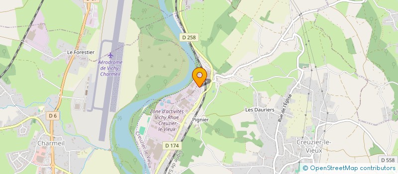 localisation de l'entreprise SOC VICHYSSOISE ABATTAGE à CREUZIER-LE-VIEUX