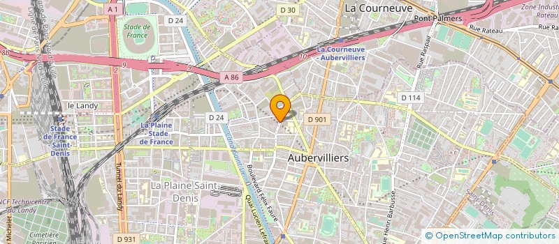 localisation de l'entreprise SOC VIJAC à AUBERVILLIERS
