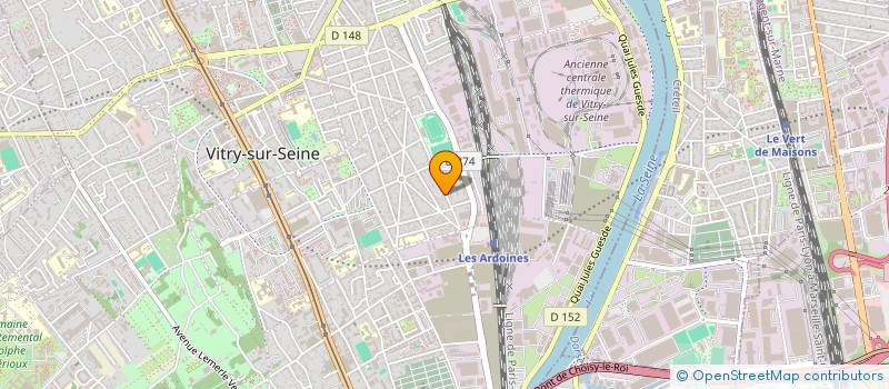 localisation de l'entreprise SOC VITRIOTE DE PLOMBERIE  VITRY-SUR-SEINE