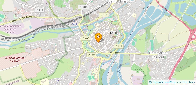 localisation de l'entreprise SOC VOISON YVETTE ET CLAUDE à TOUL