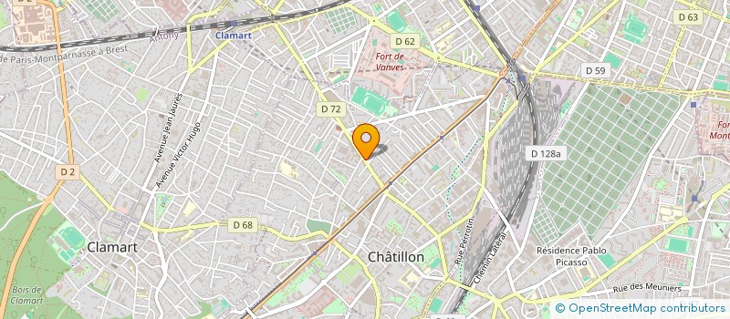 localisation de l'entreprise SOC WEBER ET BROUSSEAU  CHATILLON