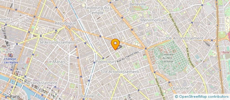 localisation de l'entreprise SOC ZENITH FAB TRICOTS à PARIS