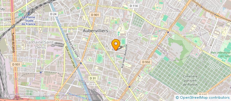 localisation de l'entreprise SOC ZEZZOUK ARAB SAID à AUBERVILLIERS