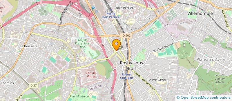 localisation de l'entreprise SOC ZIVINE à ROSNY SOUS BOIS