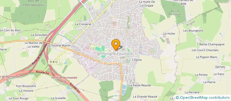 localisation de l'entreprise SOCA  THORIGNE-FOUILLARD