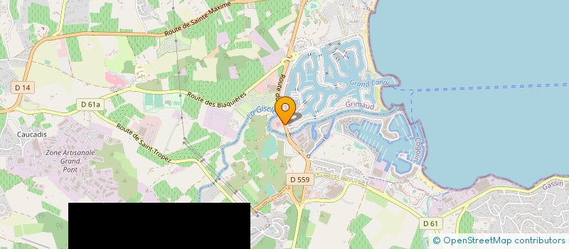localisation de l'entreprise SOCA GRIMAUD à SAINT-RAPHAEL