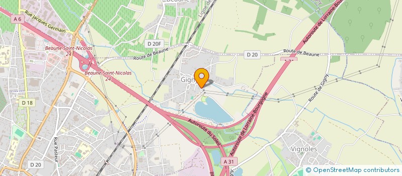 localisation de l'entreprise SOCABAMA à BEAUNE