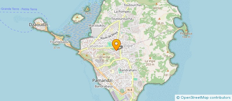 localisation de l'entreprise SOCABAT MAYOTTE SARL à DZAOUDZI