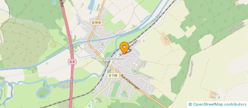 localisation de l'entreprise SOCABAT SOCIETE DE CONSTRUCTION D'AMENAGEMENT DU BATIMENT  HERBITZHEIM