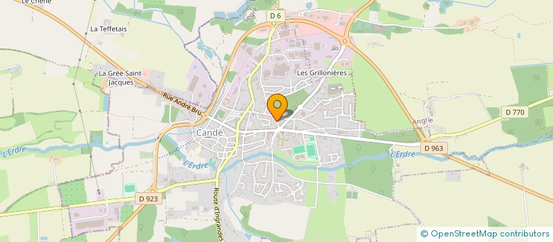 localisation de l'entreprise SOCABAT STE CANDEENNE BATIMENT à CANDE