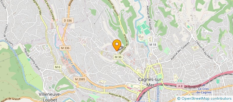 localisation de l'entreprise SOCADEL à CAGNES-SUR-MER