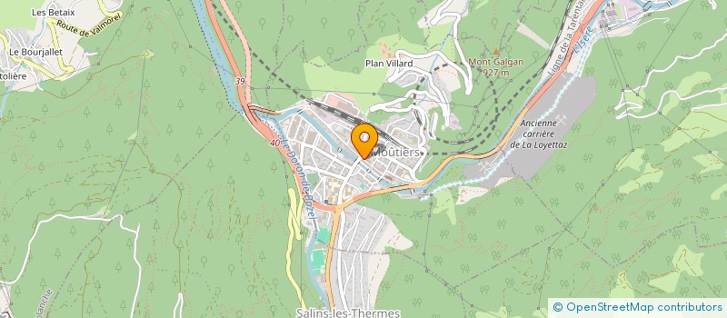 localisation de l'entreprise SOCADI S A à MOUTIERS