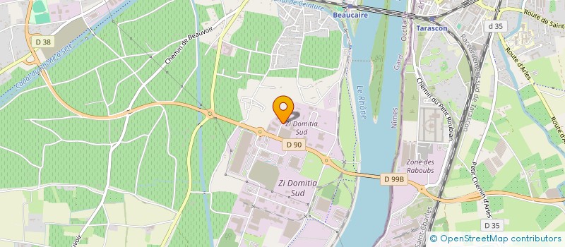 localisation de l'entreprise SOCAF  BEAUCAIRE