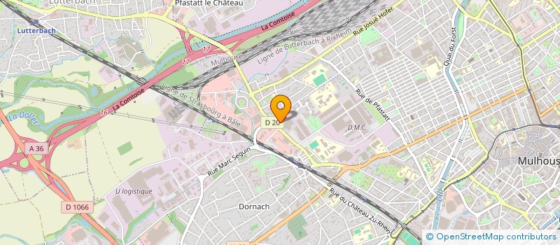 localisation de l'entreprise SOCAFIX à MULHOUSE