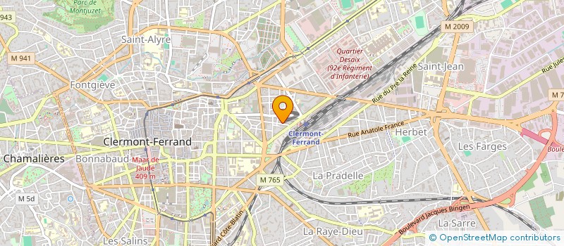 localisation de l'entreprise SOCAGRO HOTELIERS RESTAURATEURS CAFETIER à CLERMONT-FERRAND