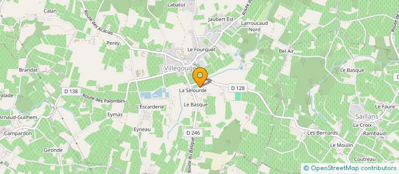 localisation de l'entreprise SOCAL  VILLEGOUGE