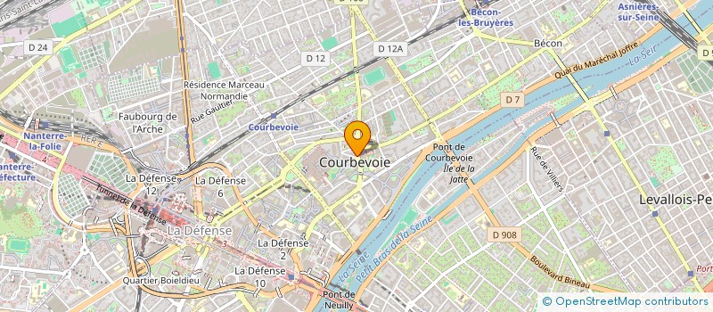 localisation de l'entreprise SOCALAND à COURBEVOIE