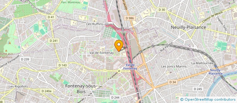 localisation de l'entreprise SOCAM à FONTENAY-SOUS-BOIS