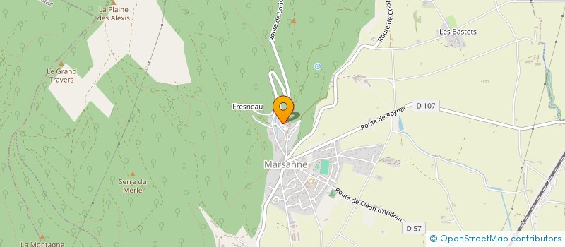 localisation de l'entreprise SOCAMA  SAINT-MARCEL-LES-SAUZET