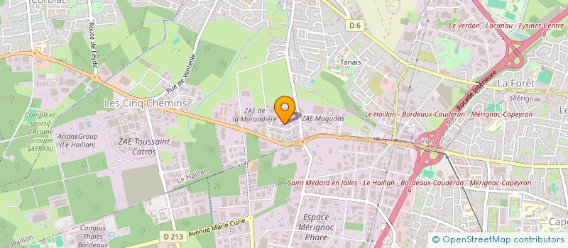 localisation de l'entreprise SOCAMA INGENIERIE à LE HAILLAN