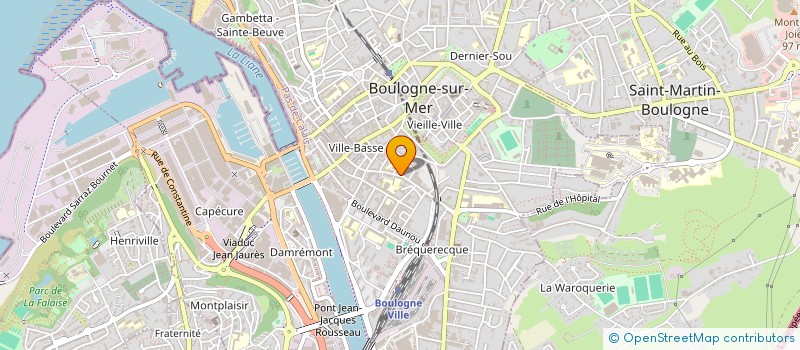 localisation de l'entreprise SOCANLOU  BOULOGNE SUR MER