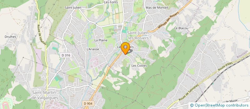 localisation de l'entreprise SOCAP à SAINT-JULIEN-LES-ROSIERS