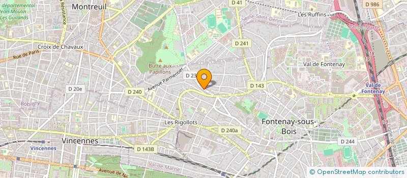 localisation de l'entreprise SOCAPI à FONTENAY-SOUS-BOIS