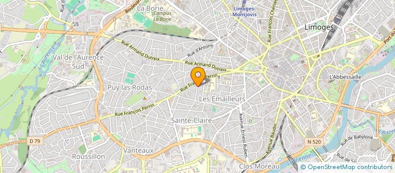 localisation de l'entreprise SOCAPIL à LIMOGES