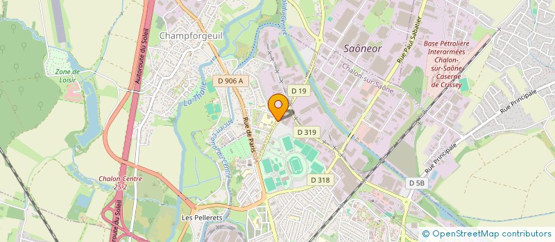 localisation de l'entreprise SOCAPRO à CHALON-SUR-SAONE