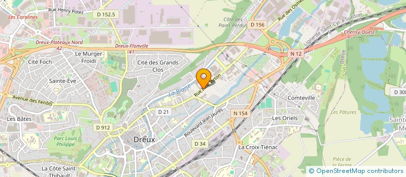 localisation de l'entreprise SOCARAUTO 28 à DREUX